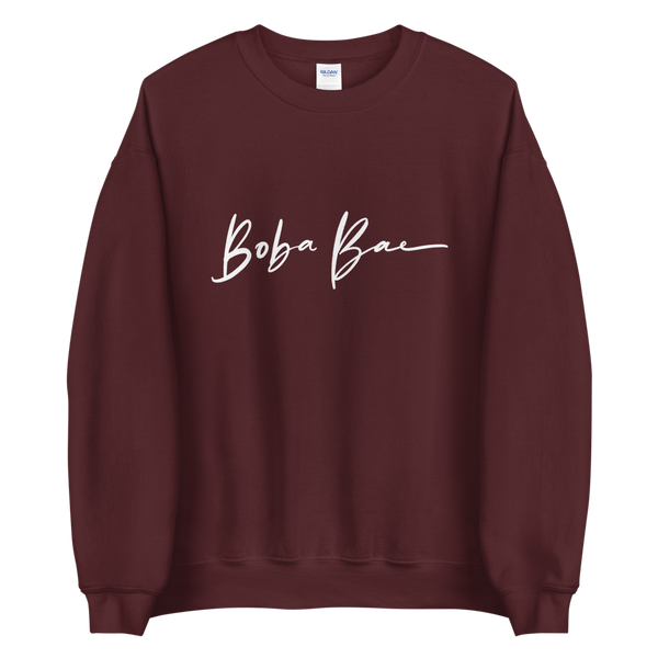 Maroon S Boba Bae Sweatshirt