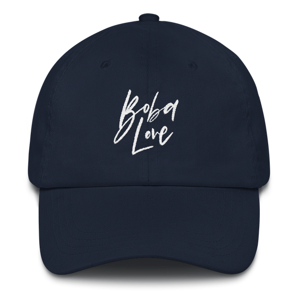 Navy Boba Love Dad Hat