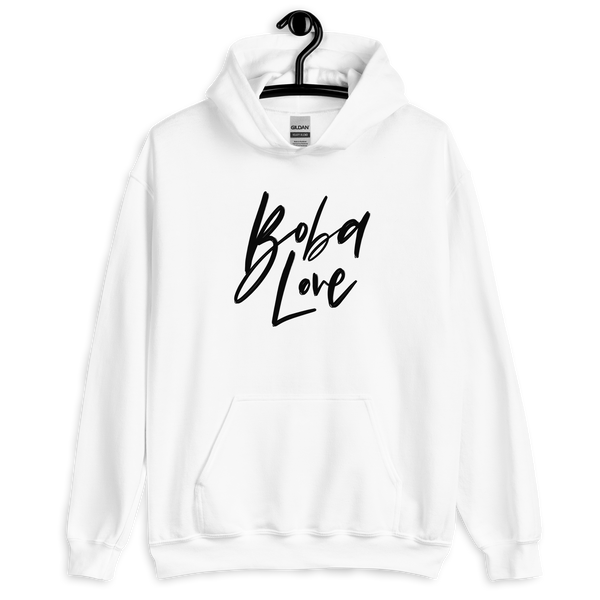 White S Boba Love Hoodie