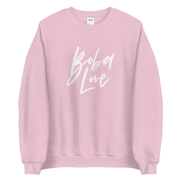 Light Pink S Boba Love Sweatshirt