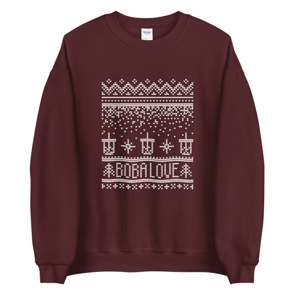 Maroon S Boba Ugly Christmas Sweater