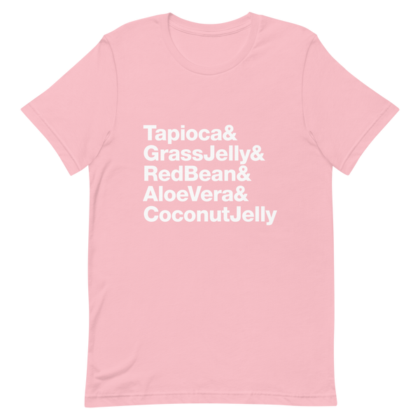 Pink S Bubble Tea Toppings Shirt