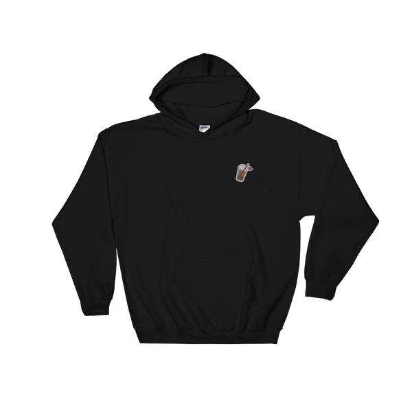 Black S Embroidered Icon Hoodie
