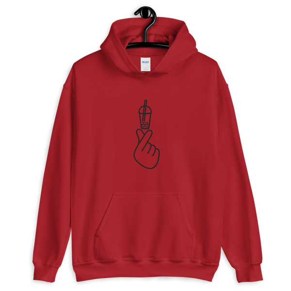 Red S I Love Bubble Tea Hoodie