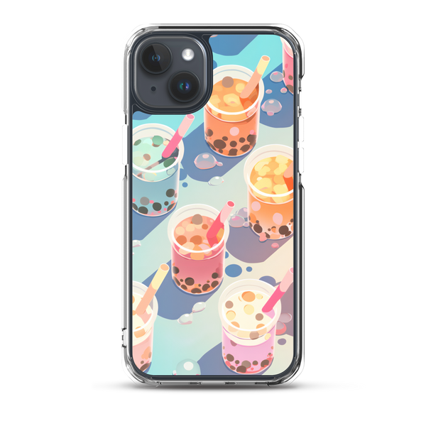 iPhone 15 Plus Sip Sip Hooray iPhone Case (Clear)