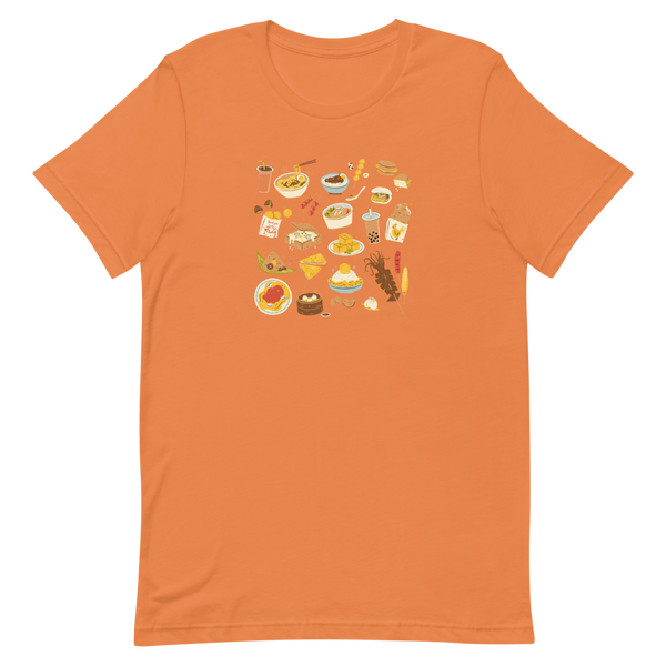 Burnt Orange XS Snacks in Taiwan Shirt