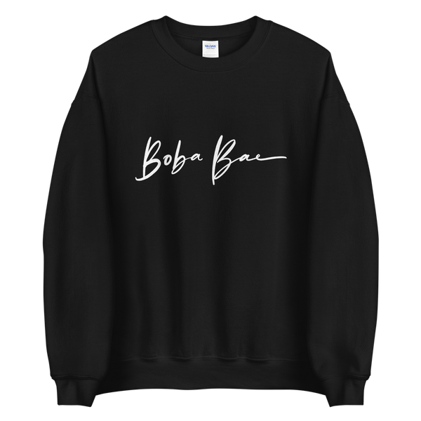 Black S Boba Bae Sweatshirt