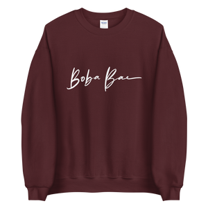 Maroon S Boba Bae Sweatshirt