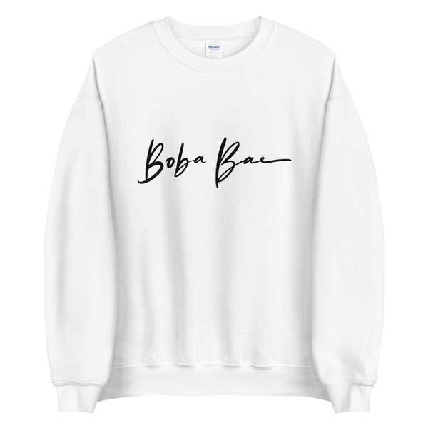 White S Boba Bae Sweatshirt