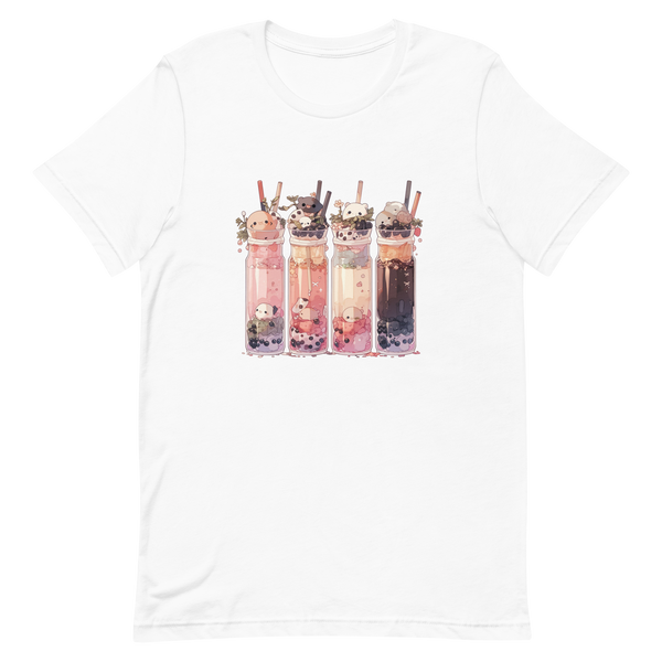 White XS Boba Friends Shirt