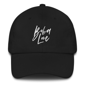 Black Boba Love Dad Hat