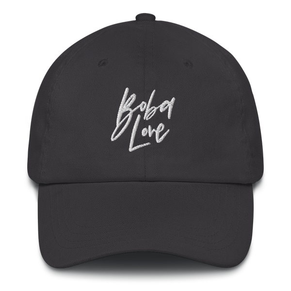 Dark Grey Boba Love Dad Hat