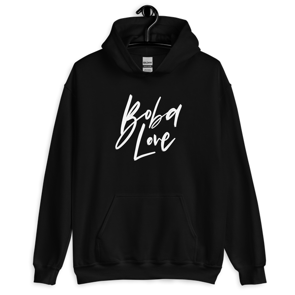 Black S Boba Love Hoodie