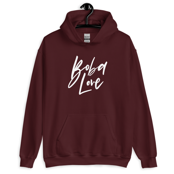 Maroon S Boba Love Hoodie