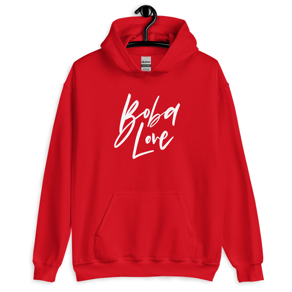 Red S Boba Love Hoodie