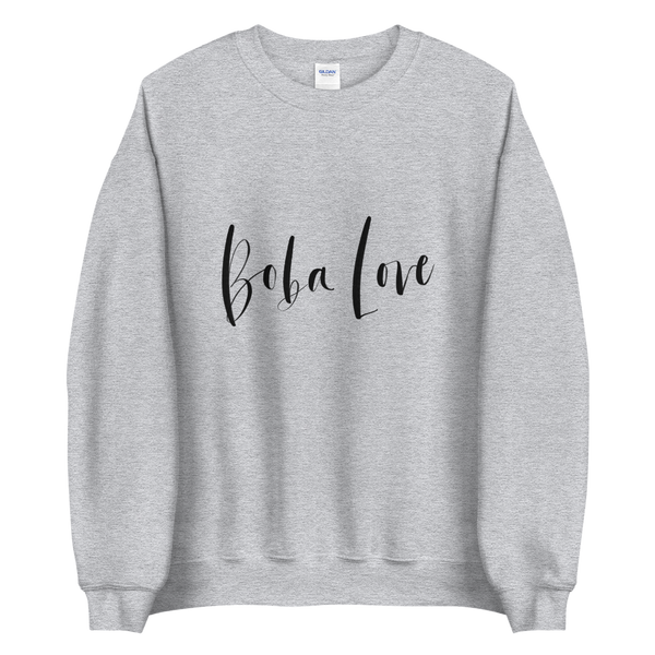  Boba Love Script Sweatshirt