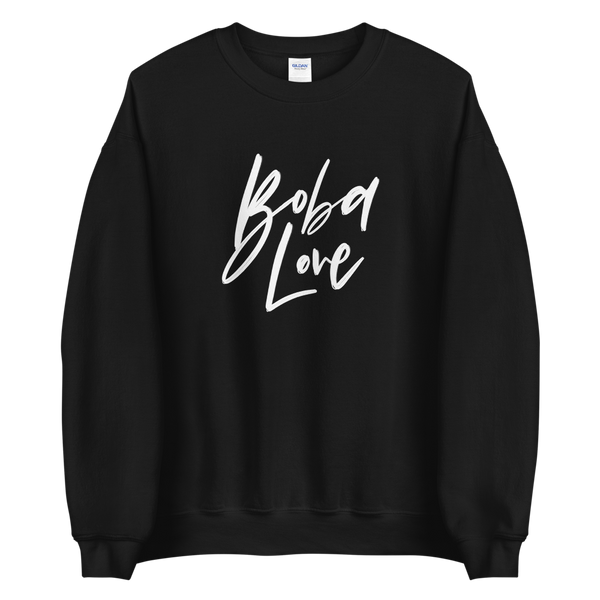 Black S Boba Love Sweatshirt
