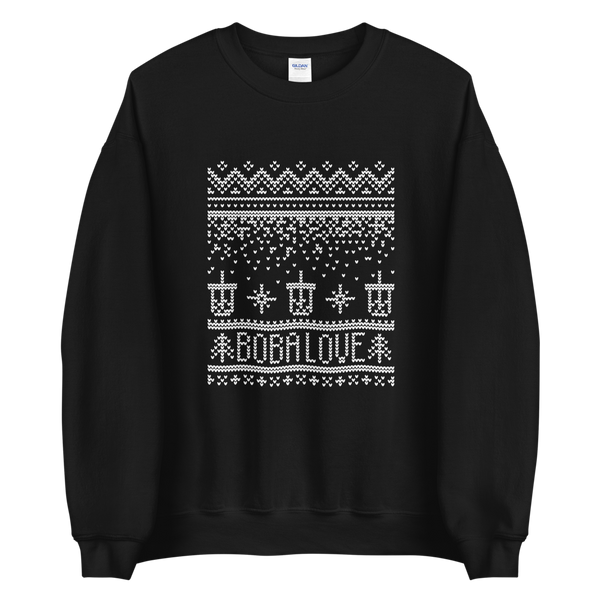 Black S Boba Ugly Christmas Sweater