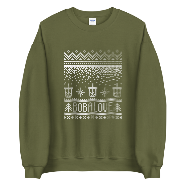 Military Green S Boba Ugly Christmas Sweater