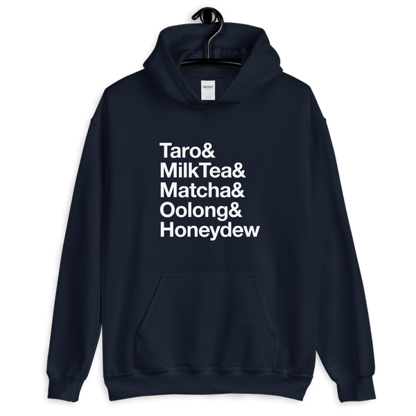 Navy S Bubble Tea Flavors Hoodie