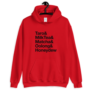  Bubble Tea Flavors Hoodie