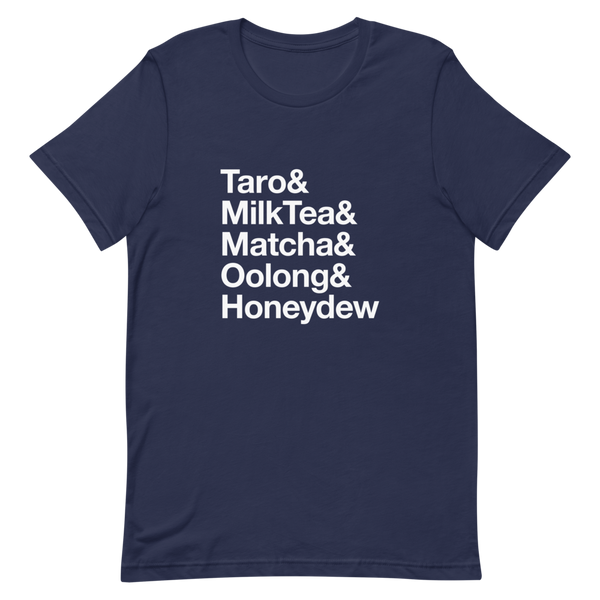  Bubble Tea Flavors Shirt