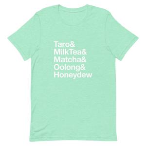  Bubble Tea Flavors Shirt