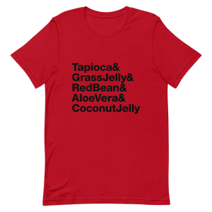  Bubble Tea Toppings Shirt