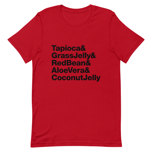  Bubble Tea Toppings Shirt