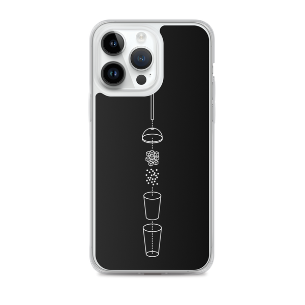iPhone 14 Pro Max Deconstructed Boba iPhone Case (Black)