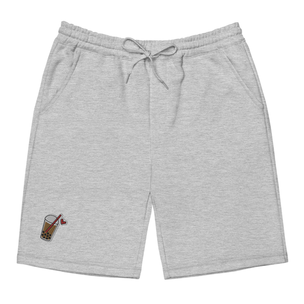 Heather Grey S Embroidered Icon Fleece Shorts