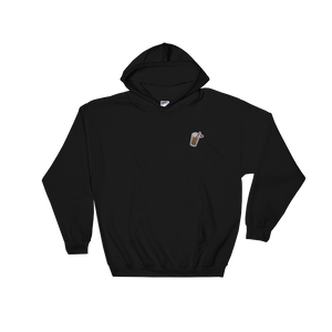 Black S Embroidered Icon Hoodie