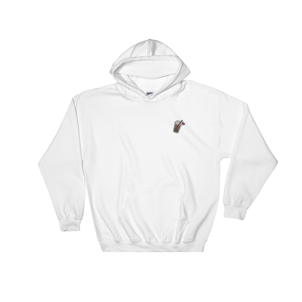 White S Embroidered Icon Hoodie