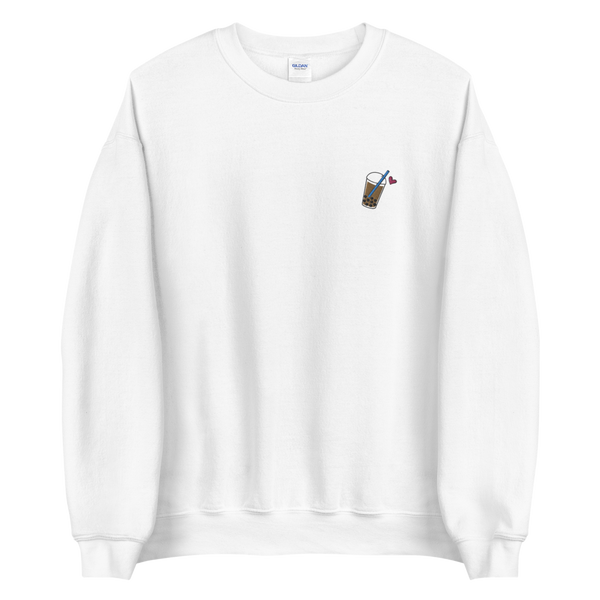 White S Embroidered Icon Sweatshirt