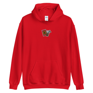 Red S Embroidered Lunar New Year Boba Hoodie