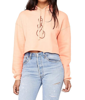  I Love Bubble Tea Crop Hoodie