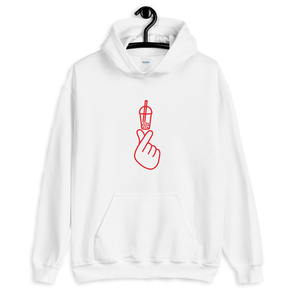 White S I Love Bubble Tea Hoodie