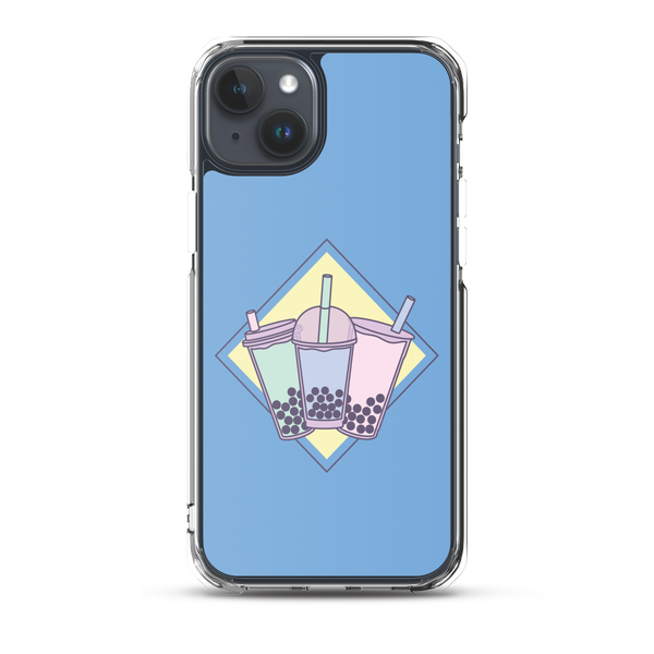 iPhone 15 Plus Pastel Boba Trio iPhone Case