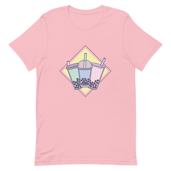 Pink S Pastel Boba Trio Shirt