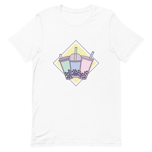 White XS Pastel Boba Trio Shirt