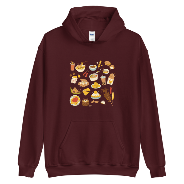 Maroon S Snacks in Taiwan Hoodie