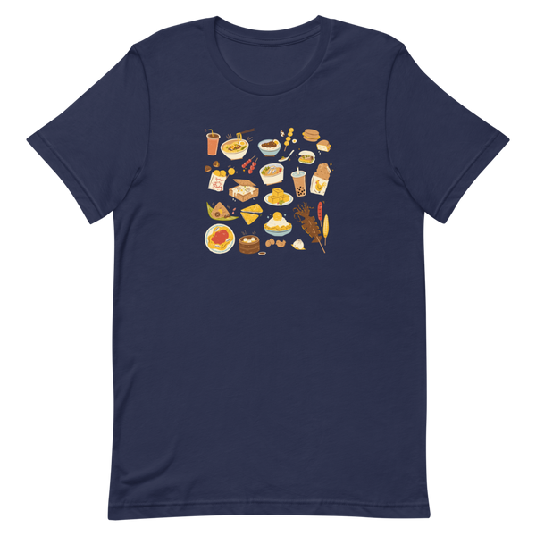 Navy XS Snacks in Taiwan Shirt