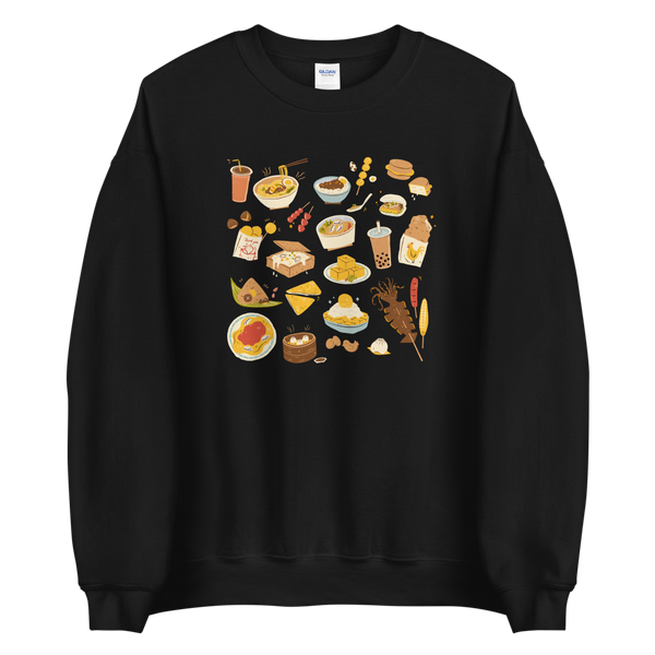 Black S Snacks in Taiwan Sweatshirt