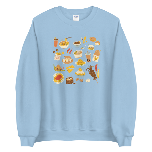 Light Blue S Snacks in Taiwan Sweatshirt