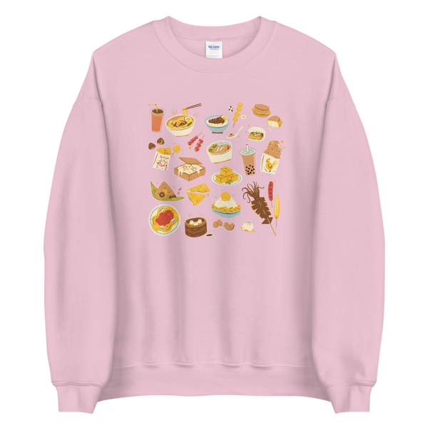 Light Pink S Snacks in Taiwan Sweatshirt