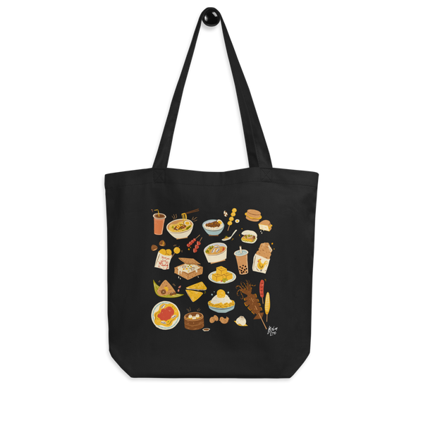 Black Snacks in Taiwan Tote Bag